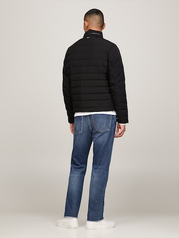 TOMMY HILFIGER Padded Recycled Racer Jacket in Schwarz