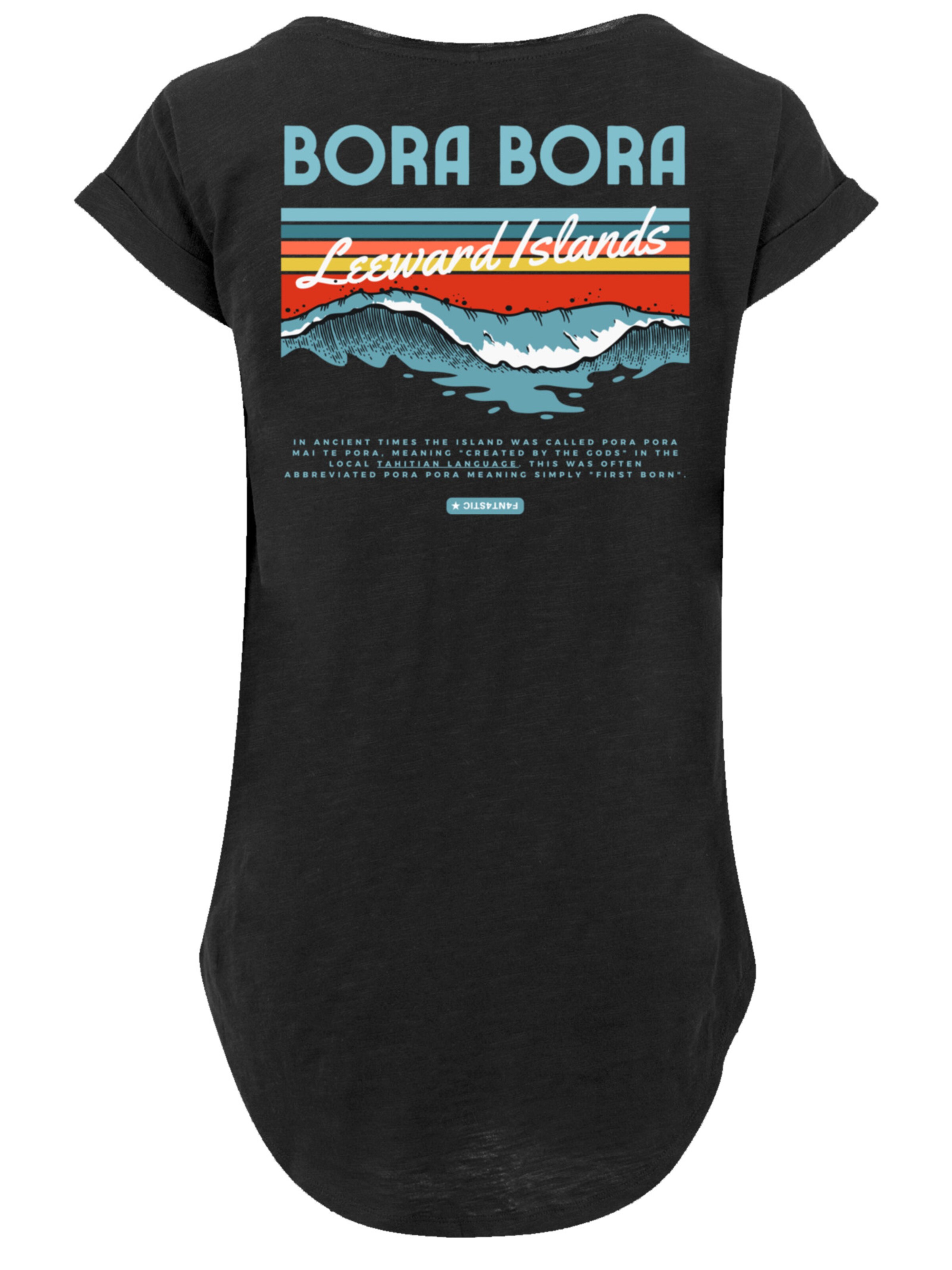 F4NT4STIC Shirt 'Bora Bora Leewards Island' in Schwarz