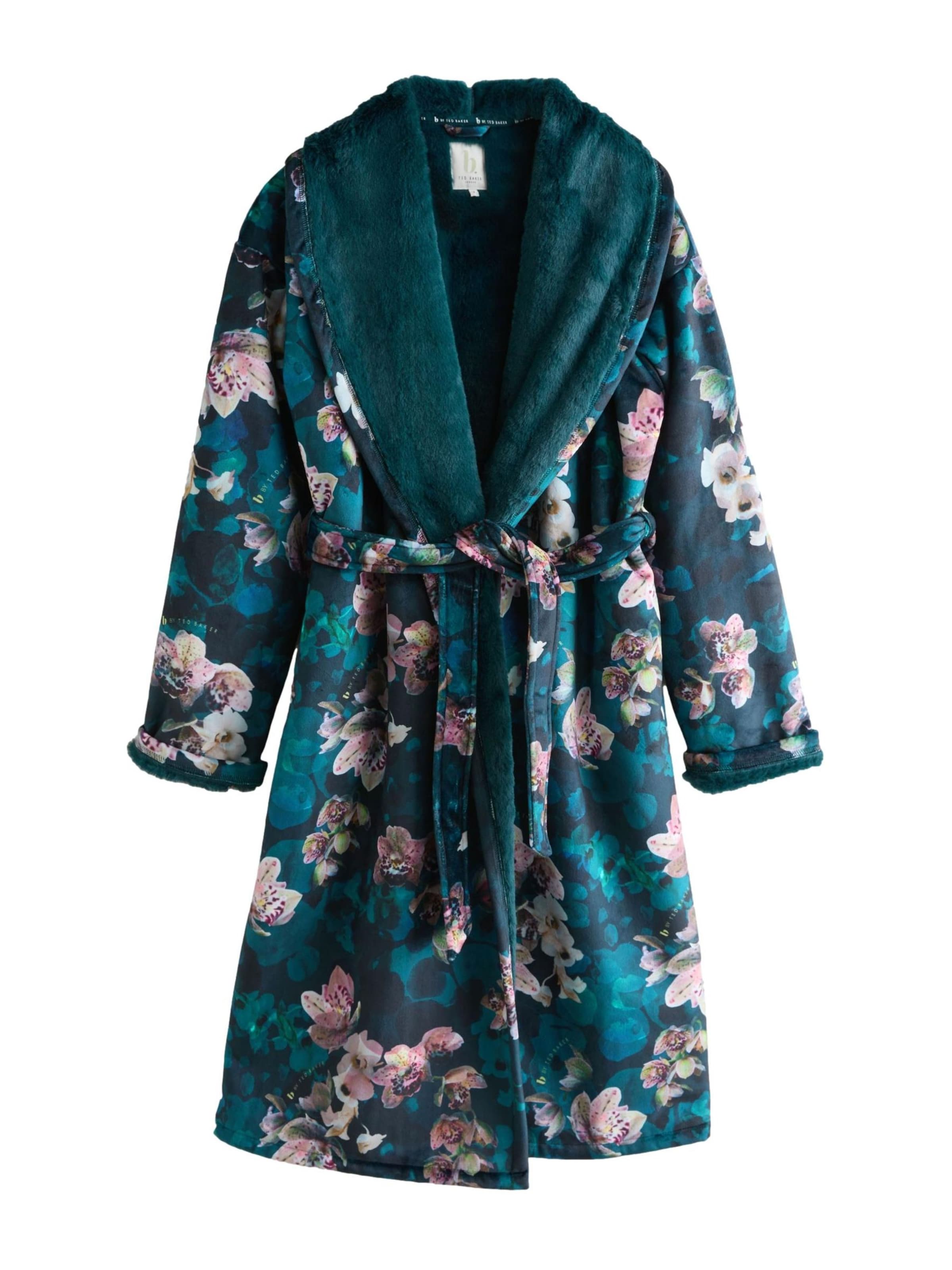 B by Ted Baker Long Bathrobe in Blue: front