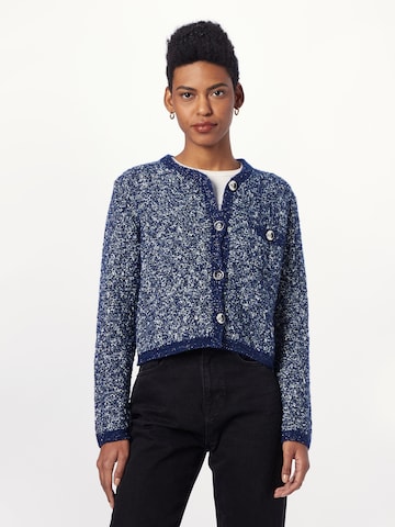 UNITED COLORS OF BENETTON Knit Cardigan in Blue: front