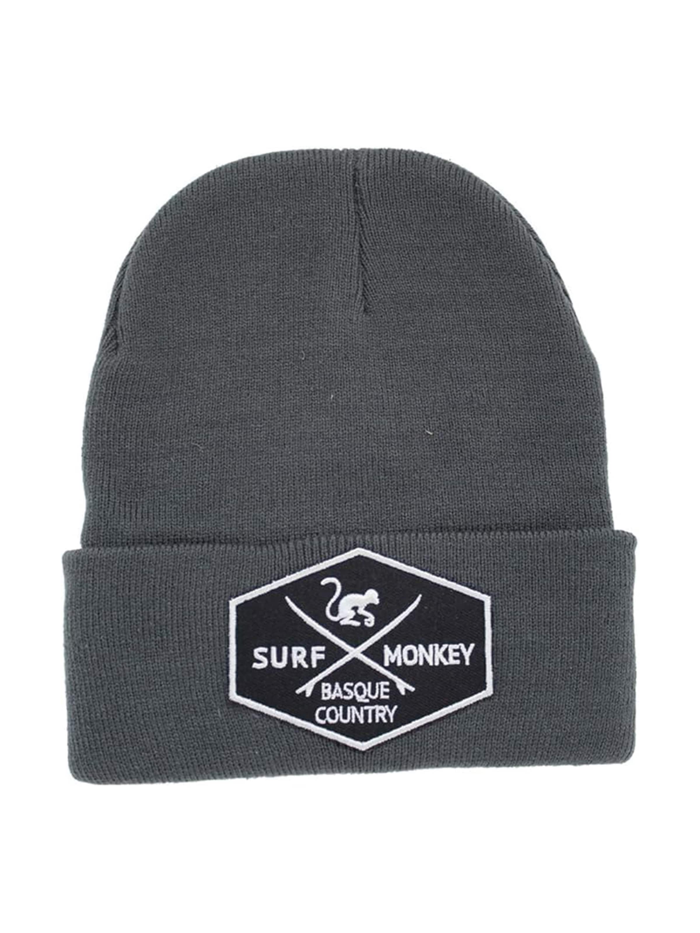 Bonnet Surf Monkey en gris : devant