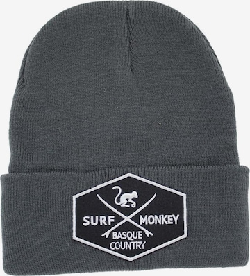 Surf Monkey Mütze in Grau: Vorderseite