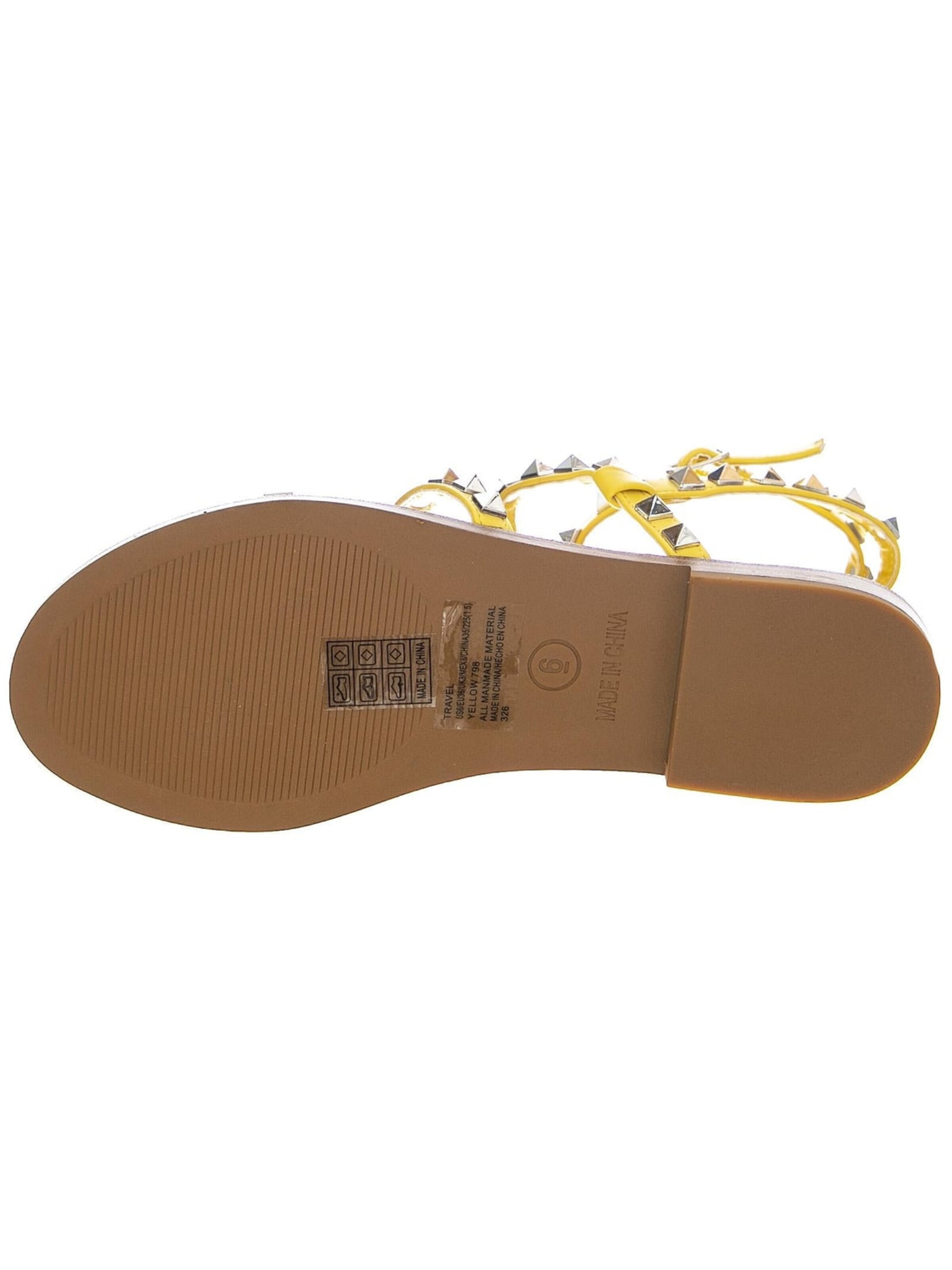 STEVE MADDEN Sandały 'Travel' w kolorze żółty
