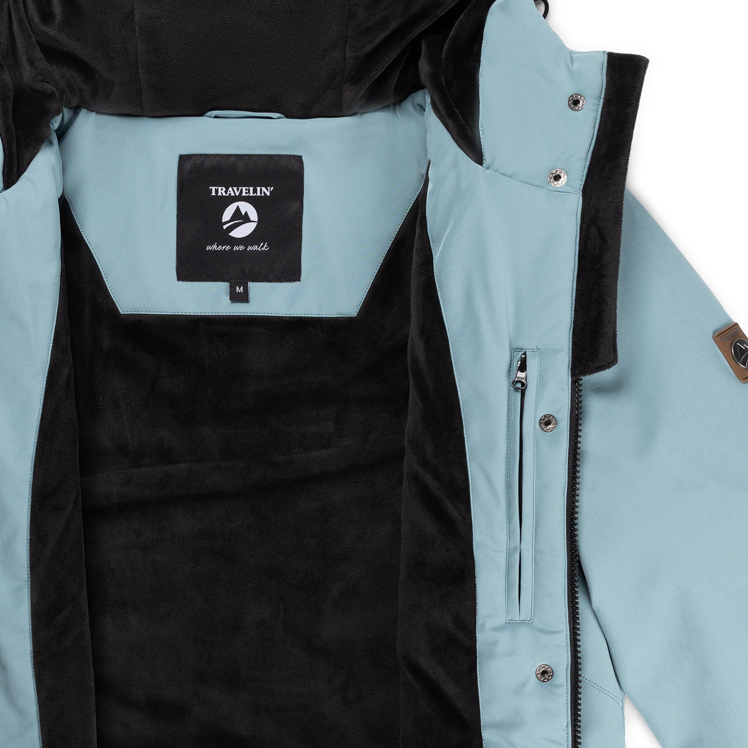 Travelin Winterjas 'Karina' in Blauw