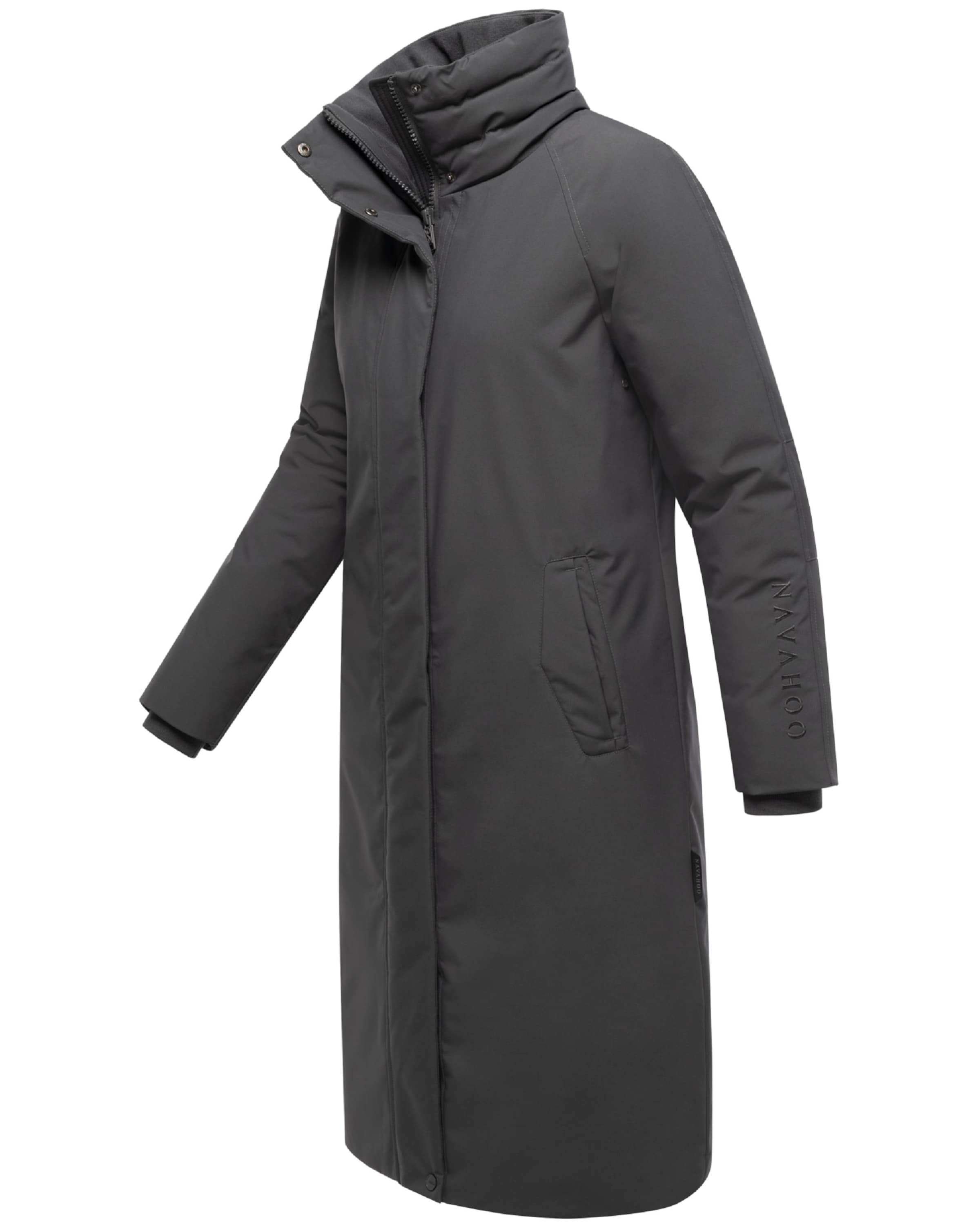 NAVAHOO Winter coat 'Traumblüte 14' in Grey