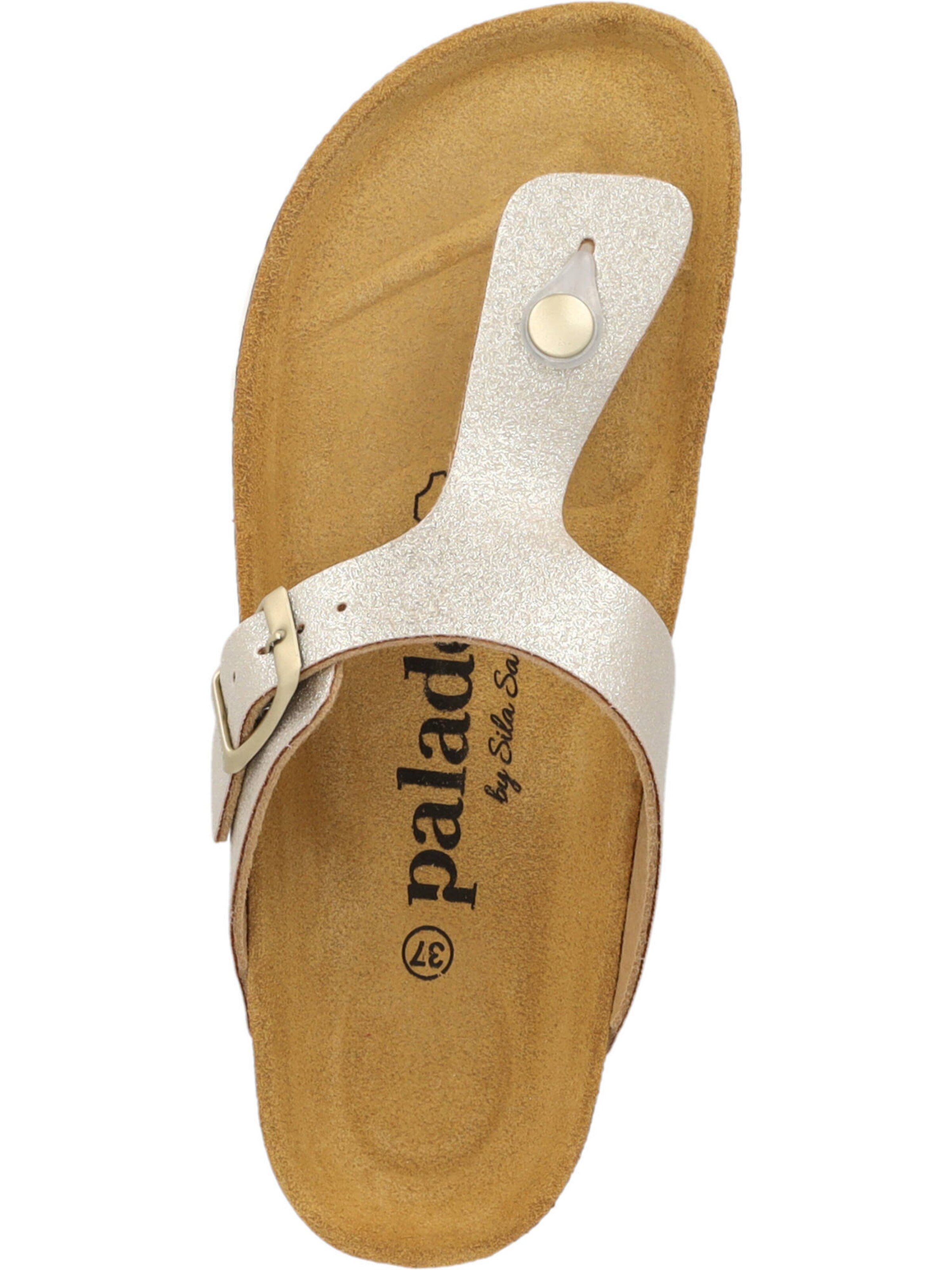 Flip-flops 'Kos Magnolia' de la Palado by Sila Sahin pe auriu