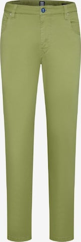 MEYER Regular Chino trousers in Green: front