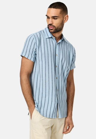 INDICODE JEANS Regular fit Overhemd 'Lingo' in Blauw