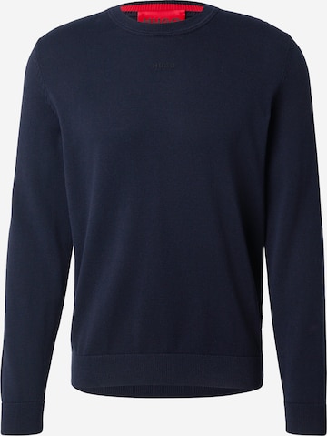 Pulover 'San Cassius-C2' de la HUGO pe albastru: față