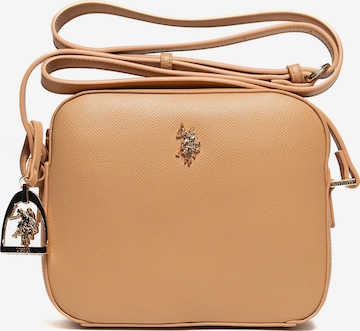 U.S. POLO ASSN. Crossbody bag 'JONES' in Brown: front