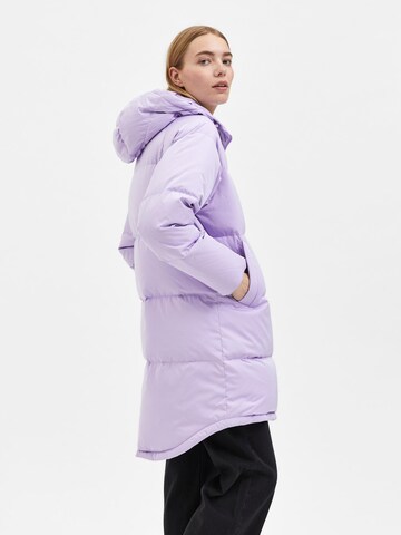 SELECTED FEMME Winter Coat 'Mina' in Purple