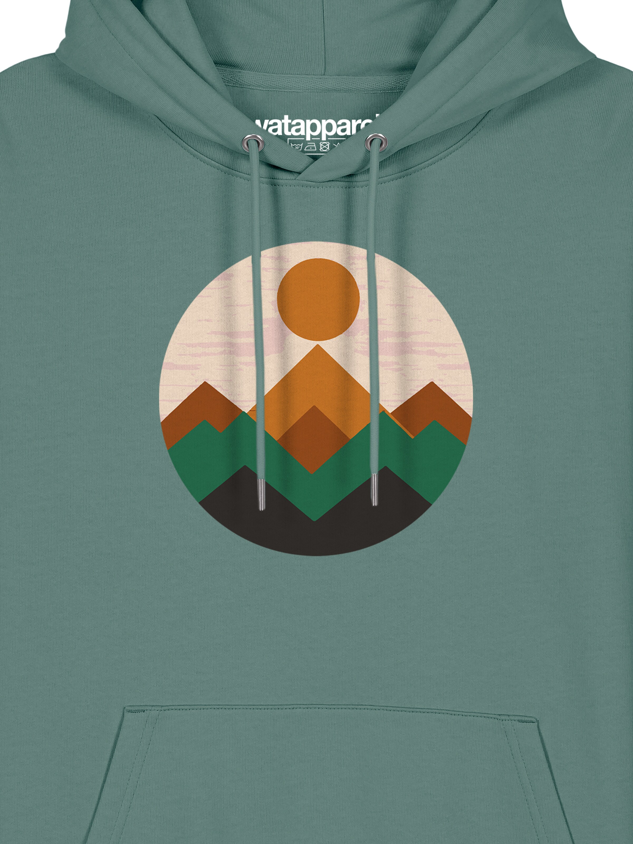Sweat-shirt ' Geometric Landscape 2 ' Watapparel en vert