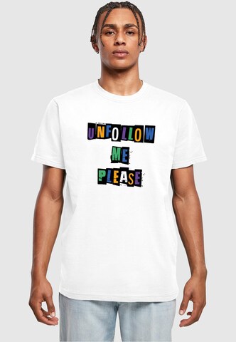 Merchcode Shirt 'Please X' in Wit: voorkant