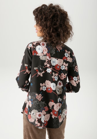 Aniston CASUAL Bluse in Schwarz