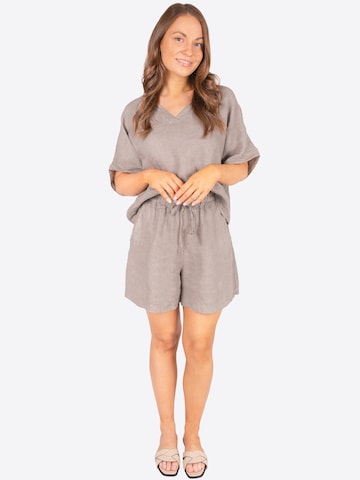 T-shirt 'TAMARA LINO' Seasons of April en marron