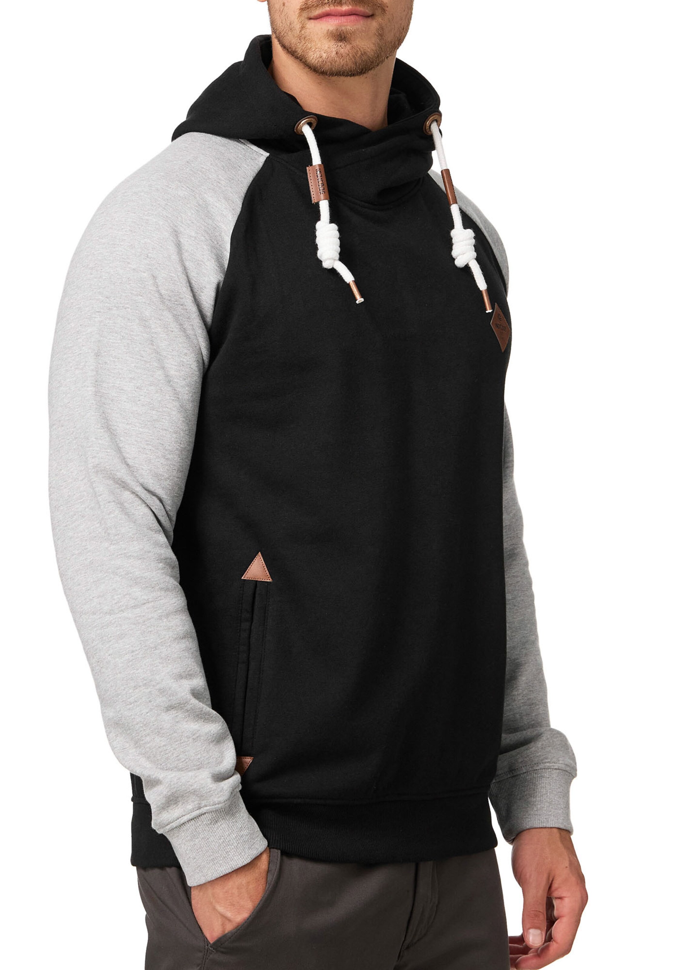 INDICODE JEANS Sweatshirt in Black