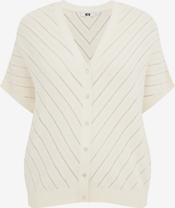 Cardigan WE Fashion en beige : devant