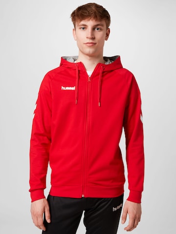 Hummel Sport szabadidős dzsekik - piros: elől