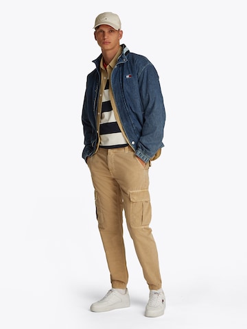 Tommy Jeans Tapered Cargo Pants 'RYAN' in Beige