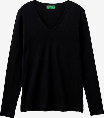 UNITED COLORS OF BENETTON Shirt in Black: front