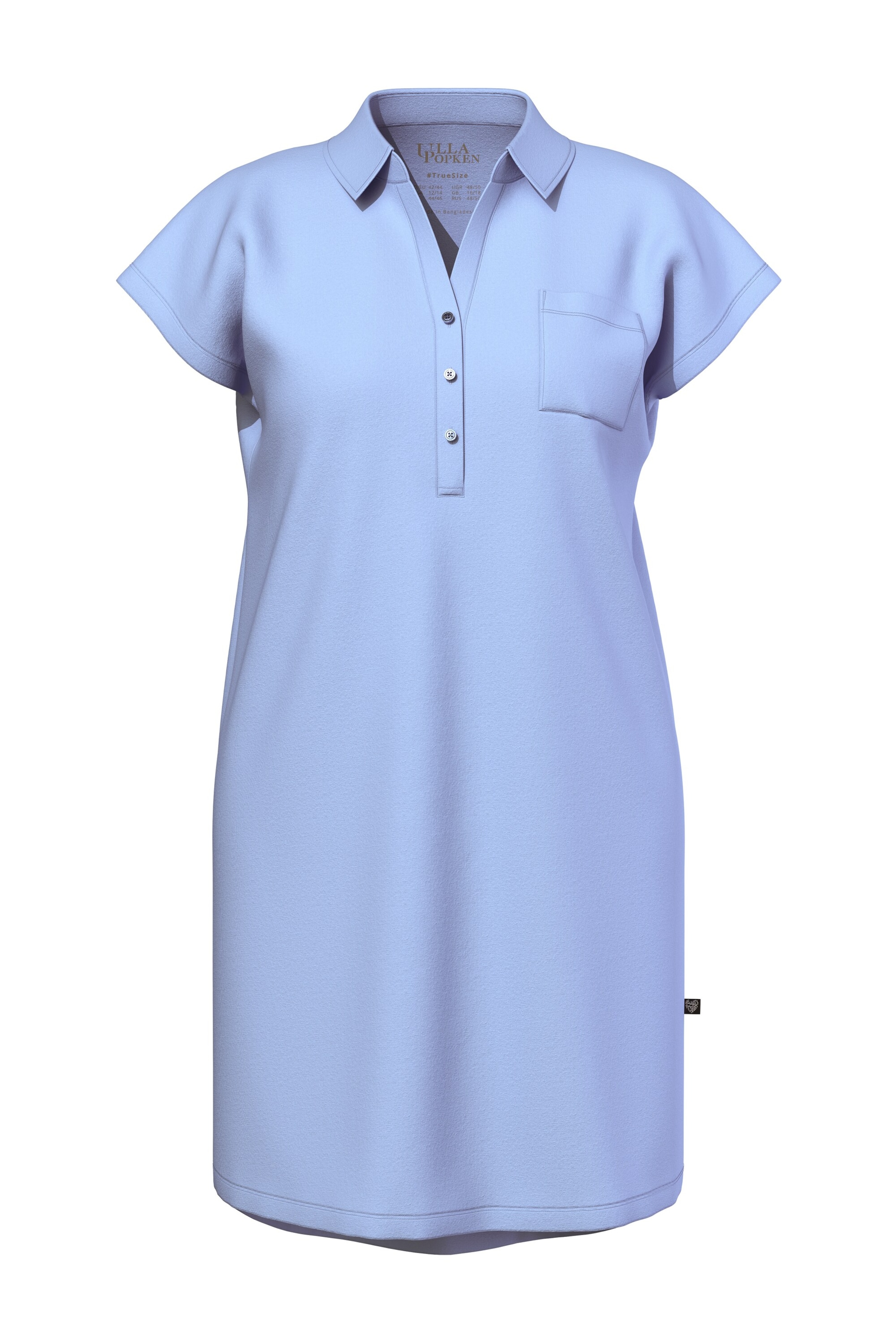 Ulla Popken Nachthemd in Blau: Vorderseite