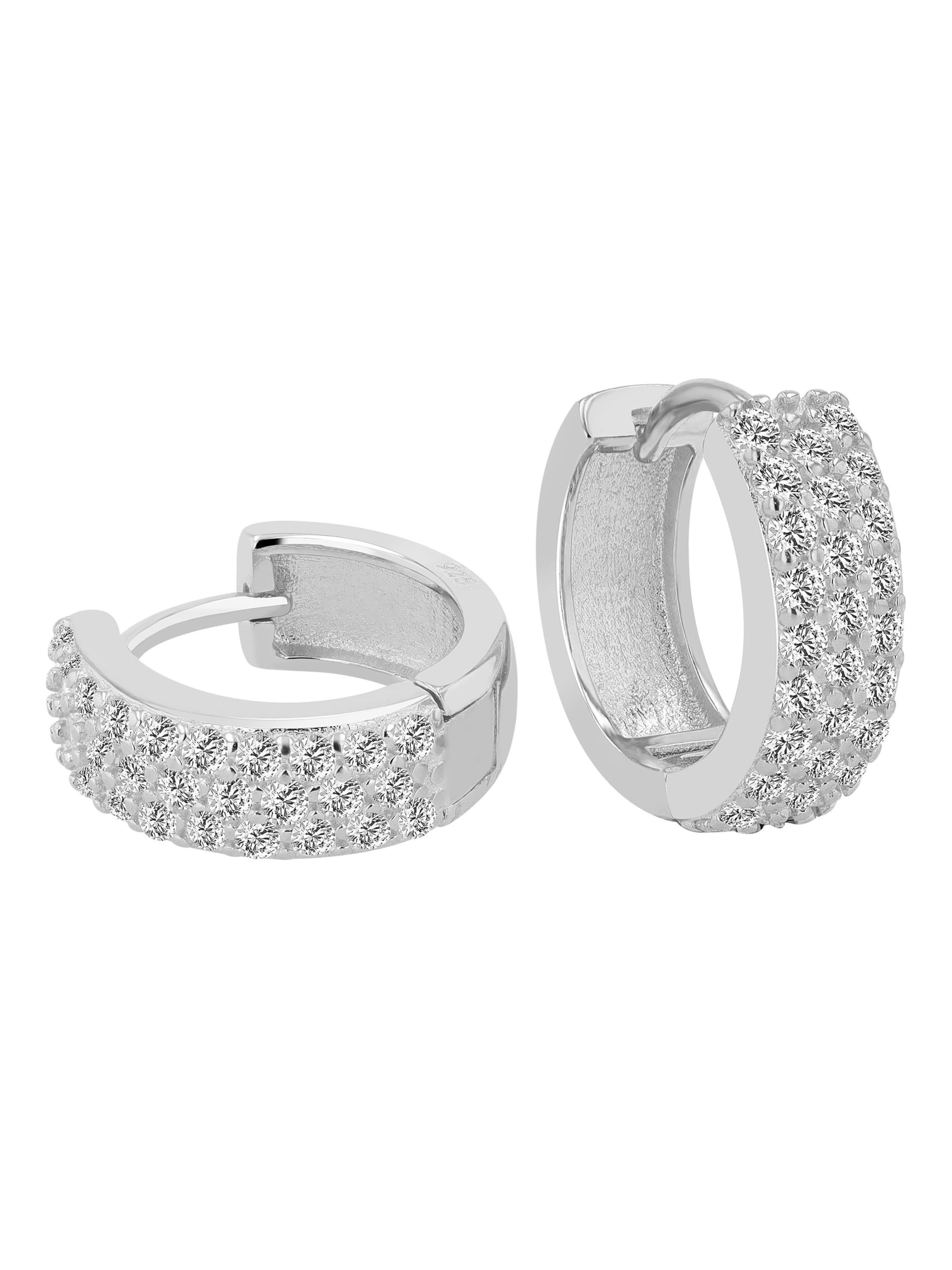 Akzent Earrings 'Senna, 925 Sterlingsilber, langlebig' in Silver: front