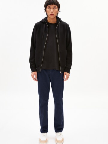 ARMEDANGELS Zip-Up Hoodie 'Gaaston' in Black