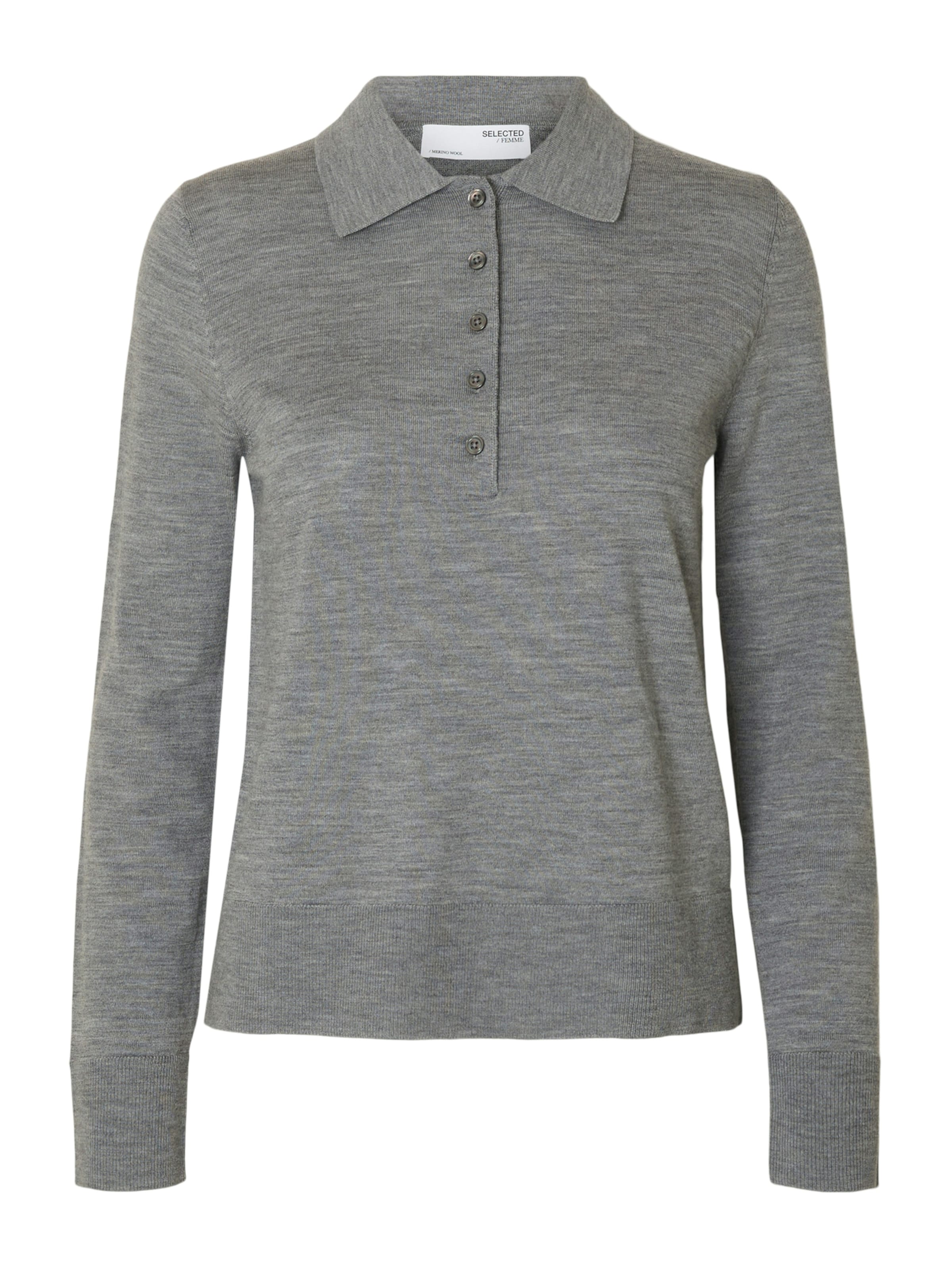 SELECTED Πουλόβερ 'SLFThea' σε γκρι: μπροστά