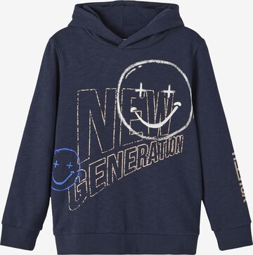 Pull-over 'REBO' NAME IT en bleu : devant