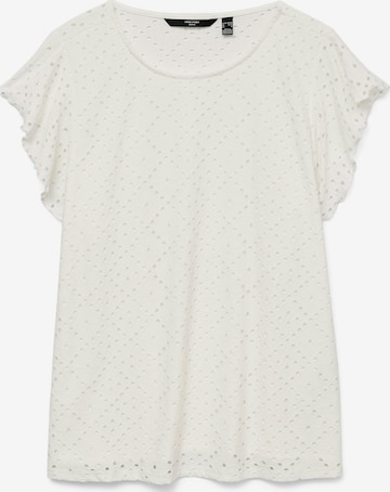 Vero Moda Curve - Camiseta en blanco: frente