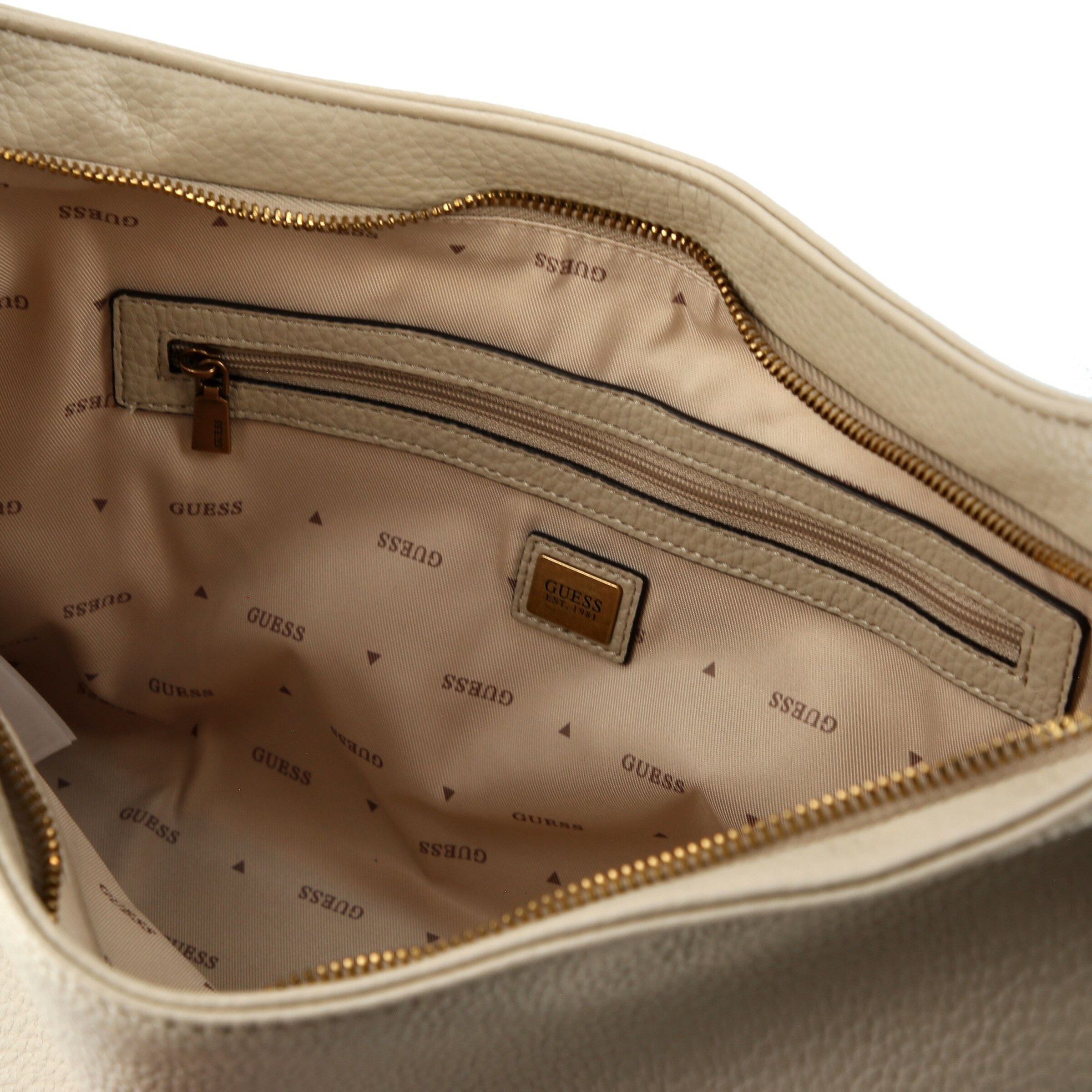 GUESS Schultertasche 'Camden' in Beige