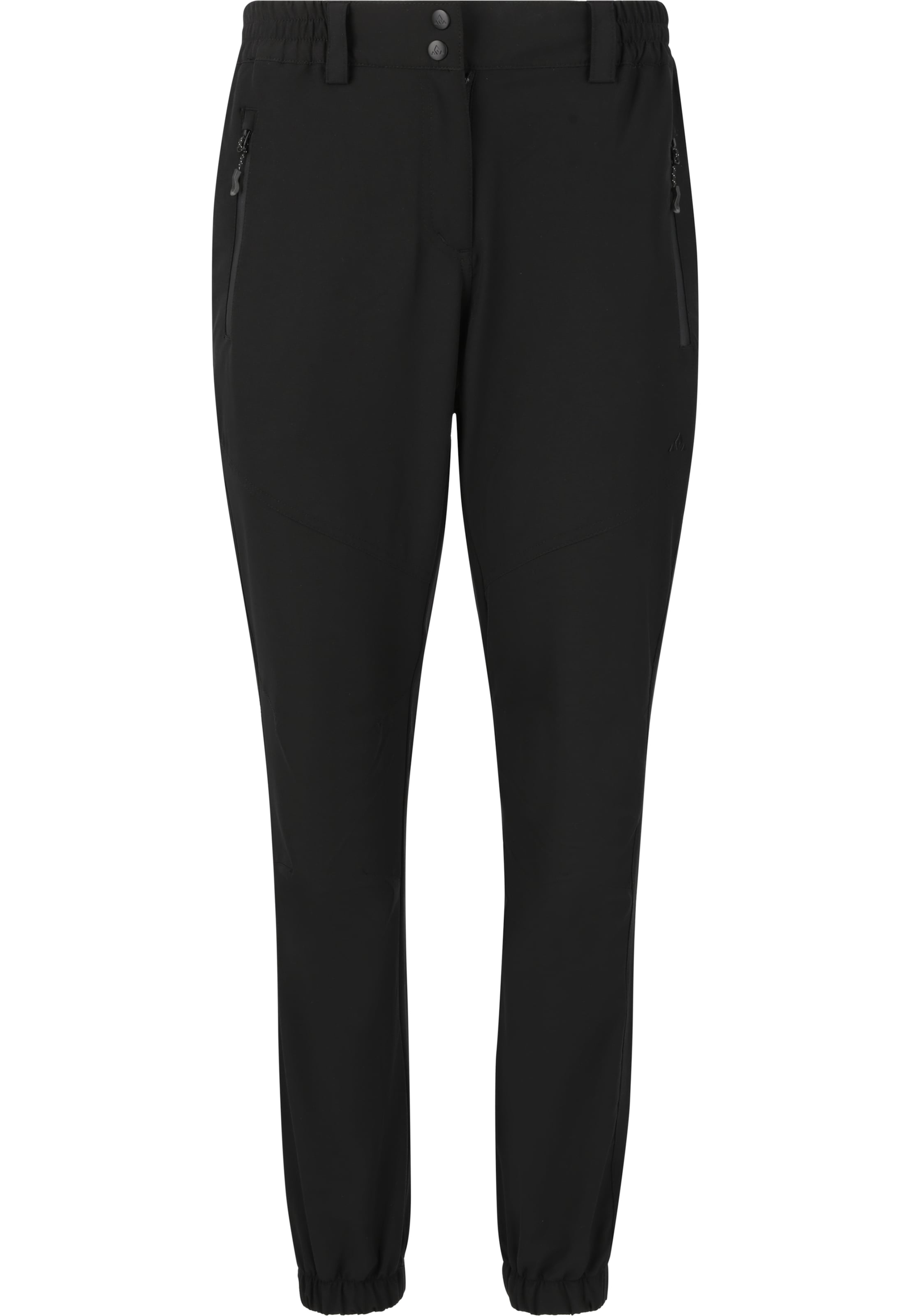 Whistler Tapered Outdoorhose 'NAIA' in Schwarz: Vorderseite