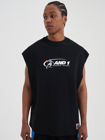 AND1 Collegepaita 'Timeout' värissä musta: etupuoli