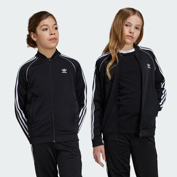 ADIDAS ORIGINALS Sweatjacka 'Adicolor' i svart