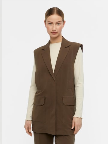 OBJECT Suit vest 'Sanni' in Brown: front