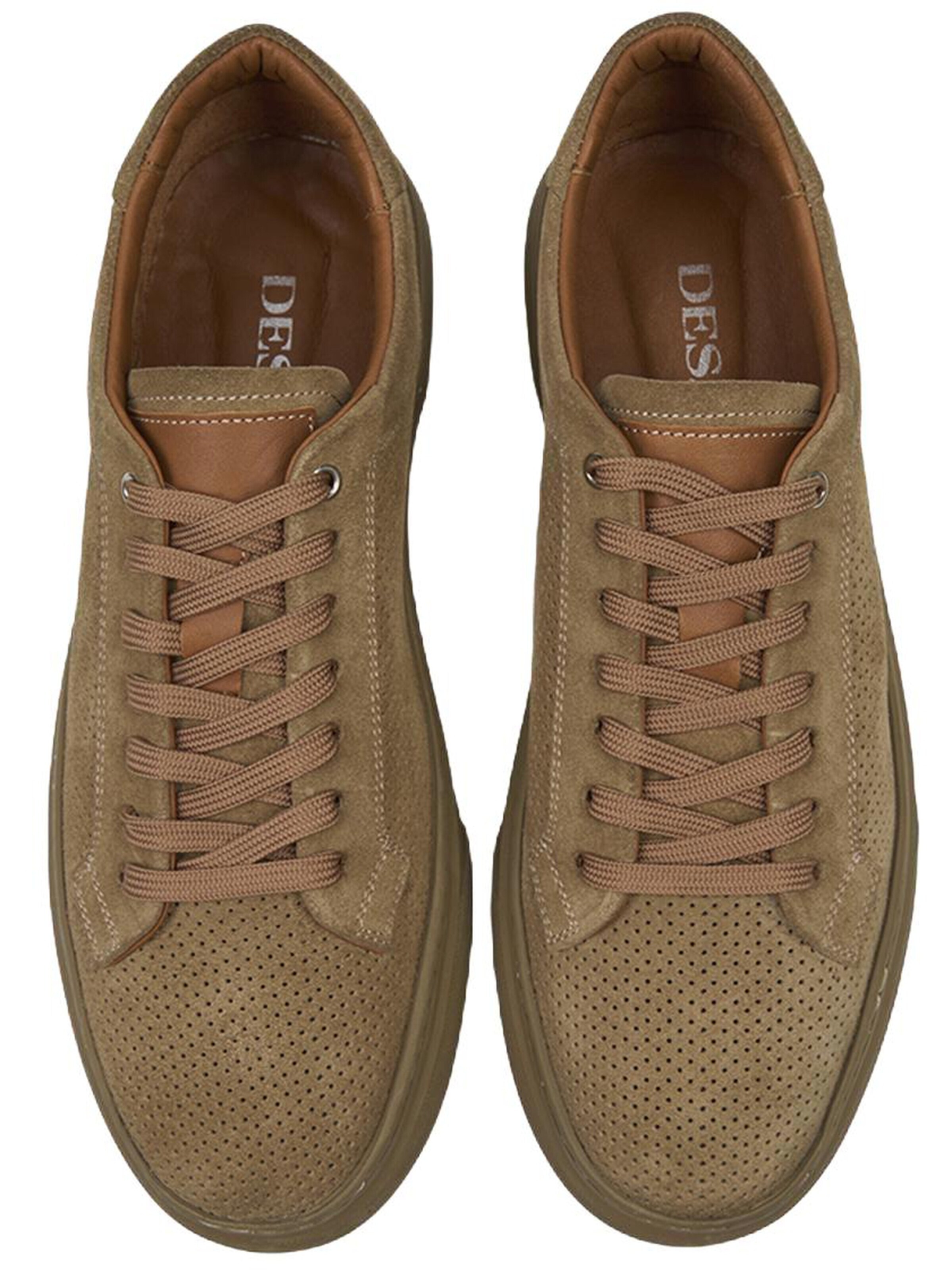Desa - Zapatillas sin cordones 'Trainer' en beige