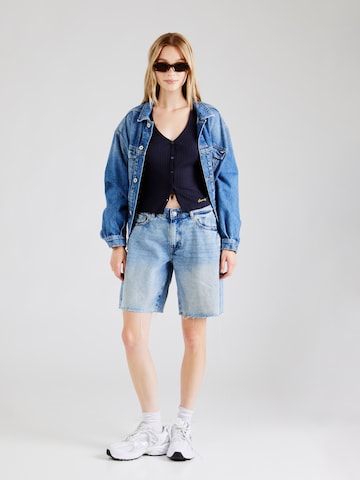 Superdry & Co Strickjacke 'ESSENTIAL' in Blau