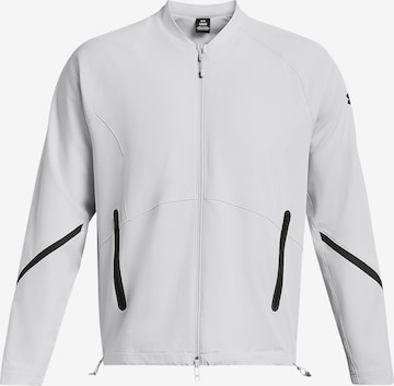UNDER ARMOUR Athletic Jacket 'Unstoppable' in Grey: front