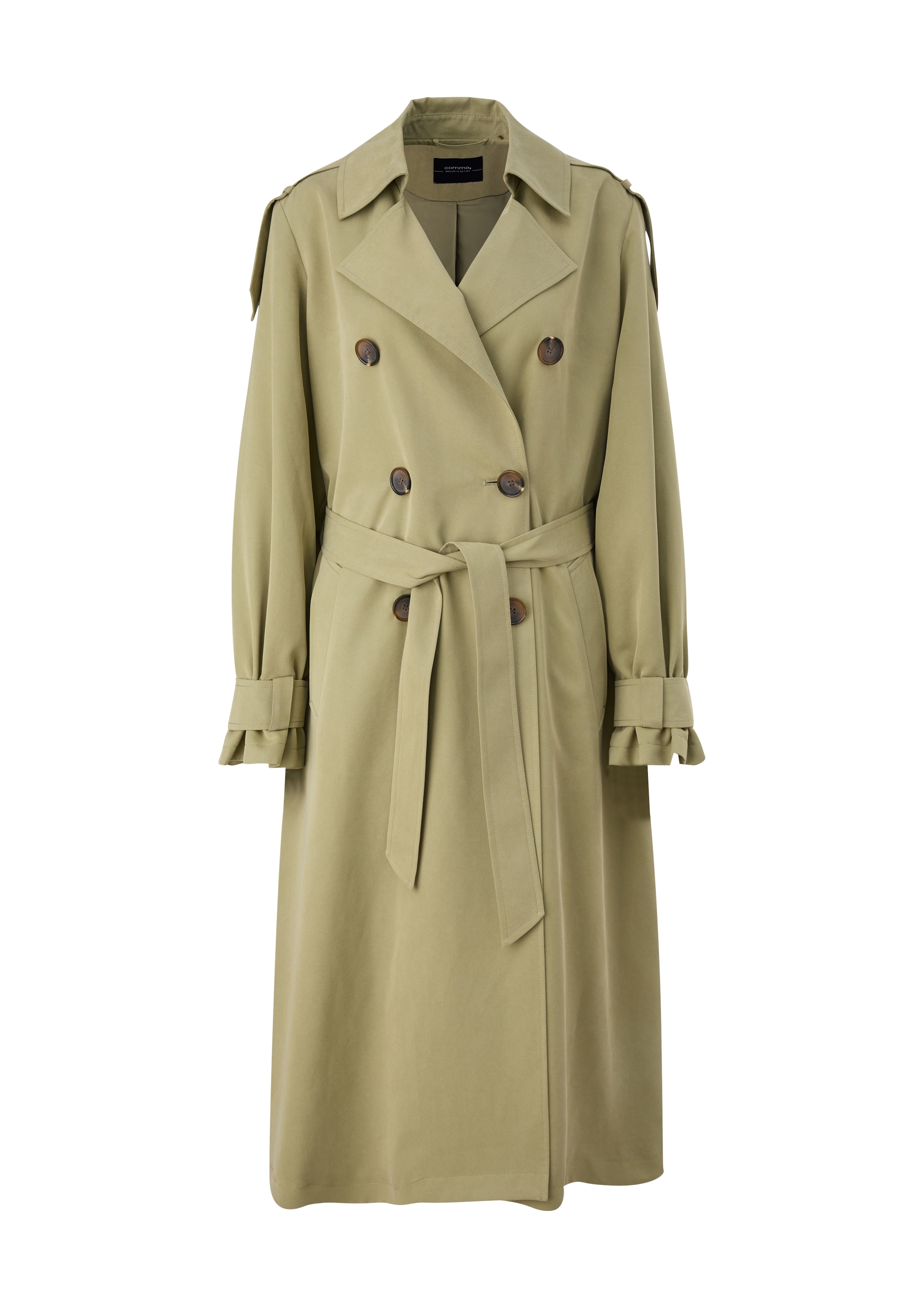 Manteau mi-saison COMMA en vert : devant