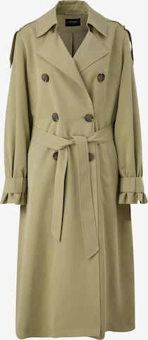 Manteau mi-saison COMMA en vert : devant