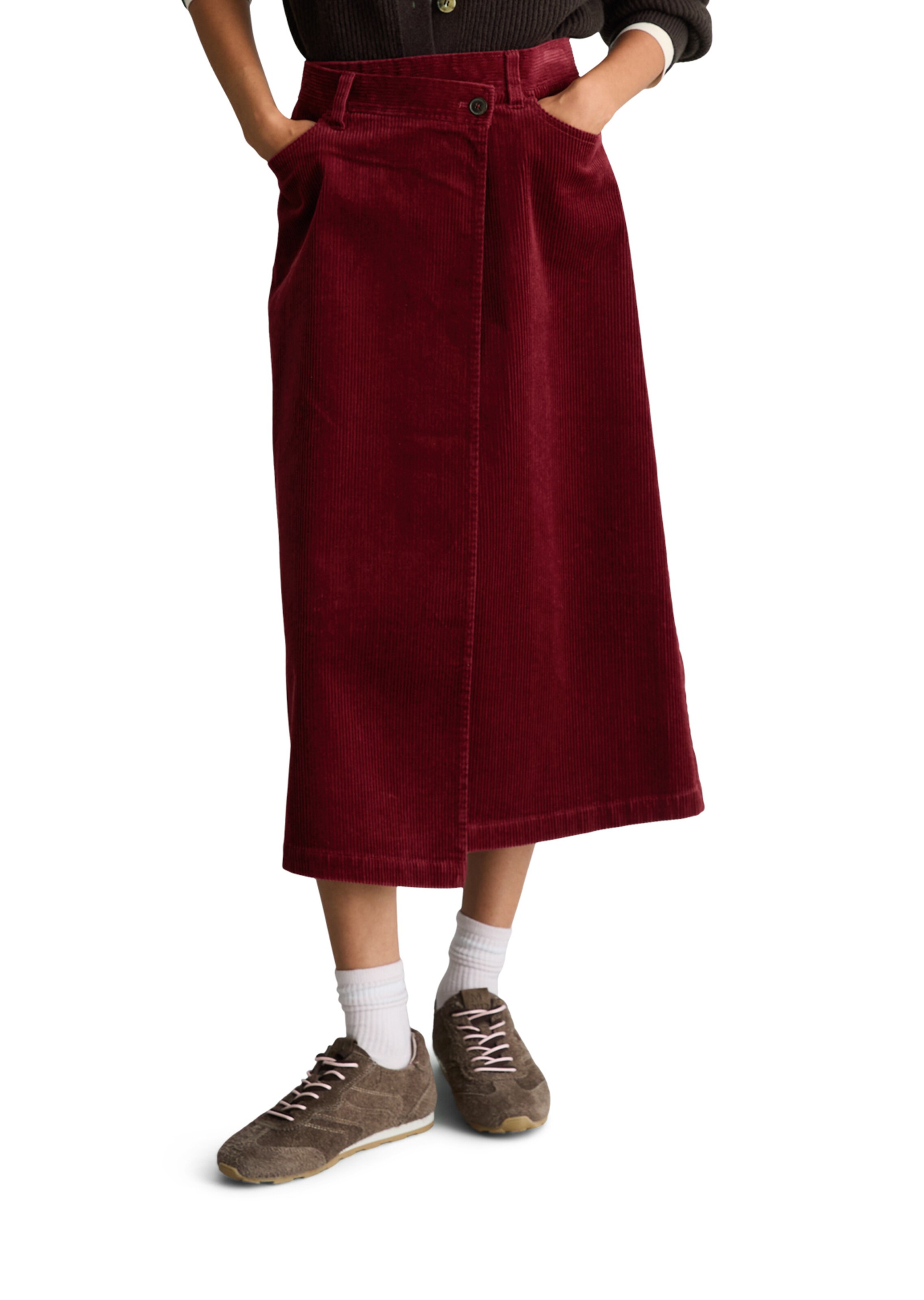 Marc O'Polo DENIM Skirt in Red: front