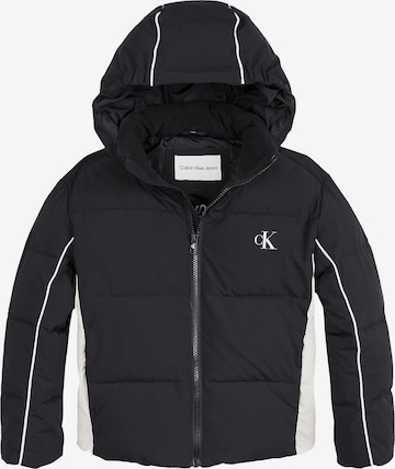 Calvin Klein Jeans - Chaqueta de entretiempo en negro: frente