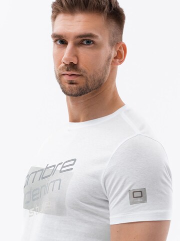 T-Shirt 'S1749' Ombre en blanc