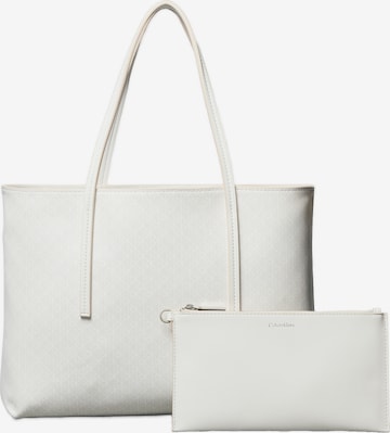 Borsa a mano di Calvin Klein in beige: frontale