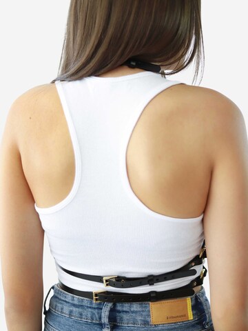 Haute Cuir Gürtel 'Skinny Body'‌‌‌‌‌‌‌‌‌ in Schwarz