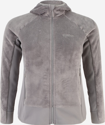 JACK WOLFSKIN Athletic Fleece Jacket 'ROTWAND' in Grey: front