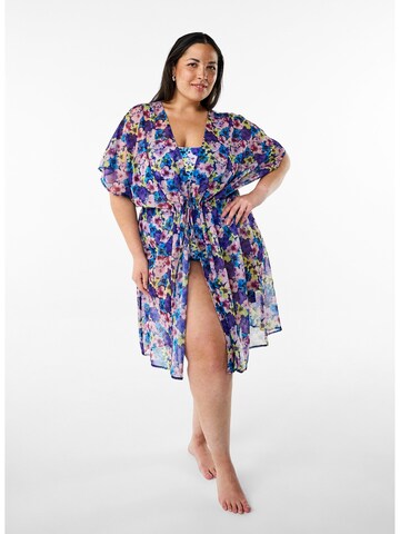 Chimono 'CAHUSI' de la Swim by Zizzi pe albastru: față