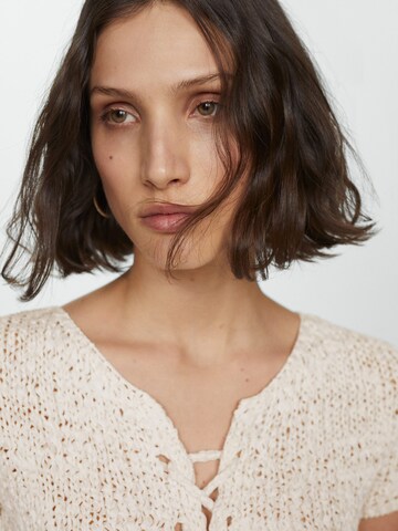 MANGO Stricktop 'Mauri' in Weiß