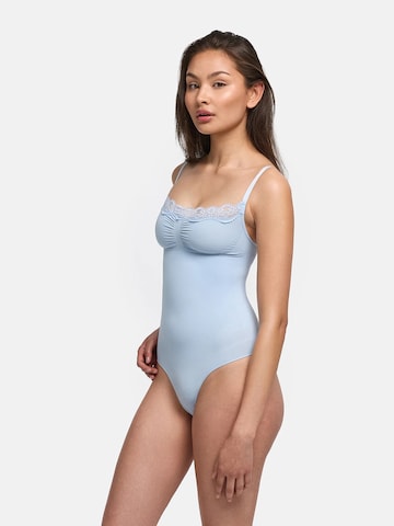 cfab (formerly creamy fabrics) Shapingbody 'Bodysuit Sculpting Shapewear mit Lace' i blå