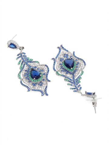 Boucles d'oreilles 'Hedwig' AVANT-GARDE PARIS en bleu
